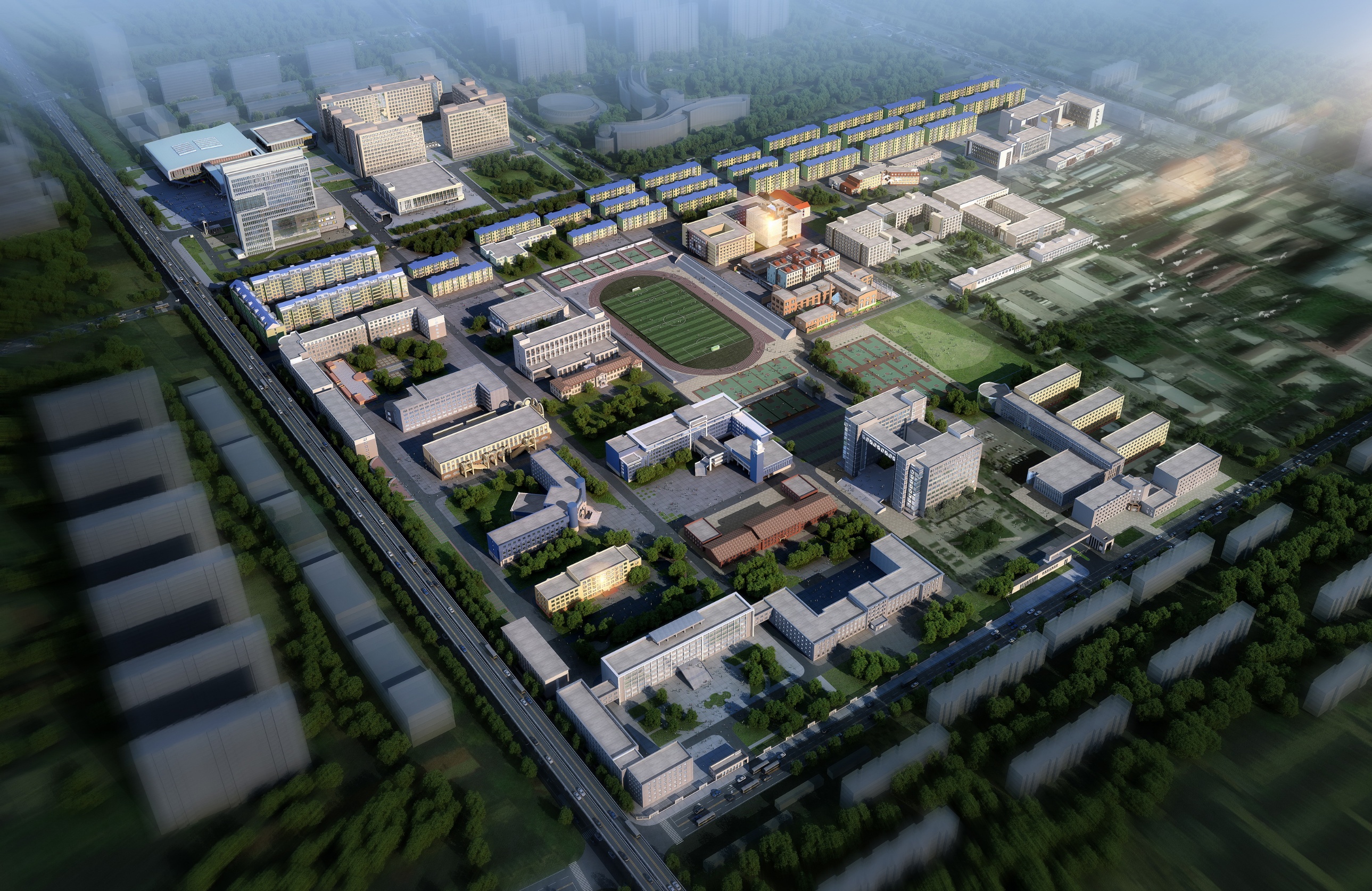 内蒙古工业大学新城校区校园规划